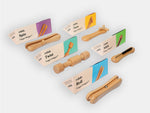5 fidget widget tools and their boxes 