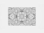 The back of the two-sided and washable Mandala Bimoo coloring placemat for people living with dementia.