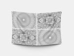 The Mandala Bimoo rectangular coloring tablecloth to soothe people living with early to late-stage dementia.