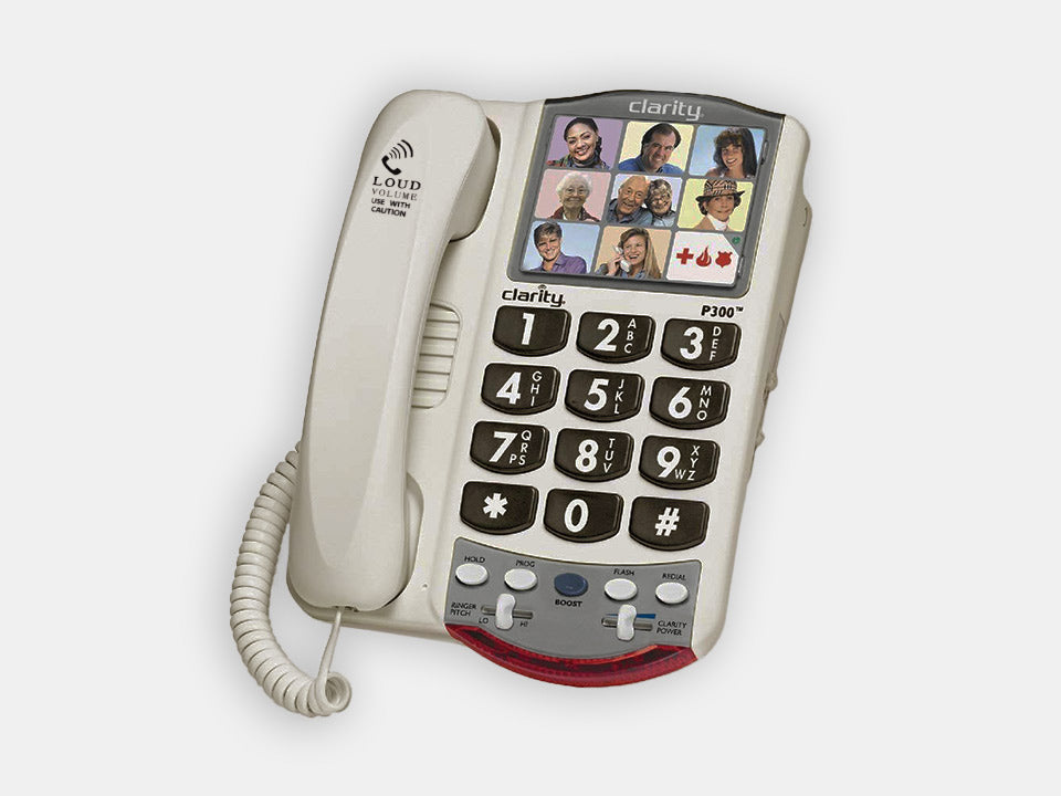 View of Clarity amplified phone. 