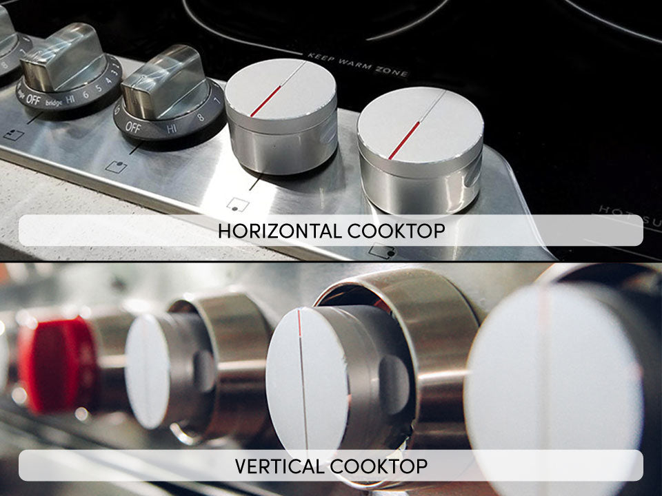 Two different types of cooktop