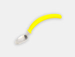 The yellow Ergonomically Curved Spoon from Eatwell