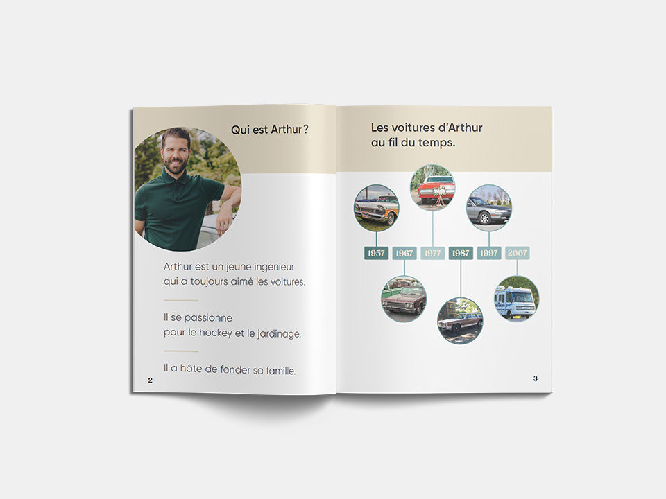 L'intérieur du livre Arthur et ses voitures