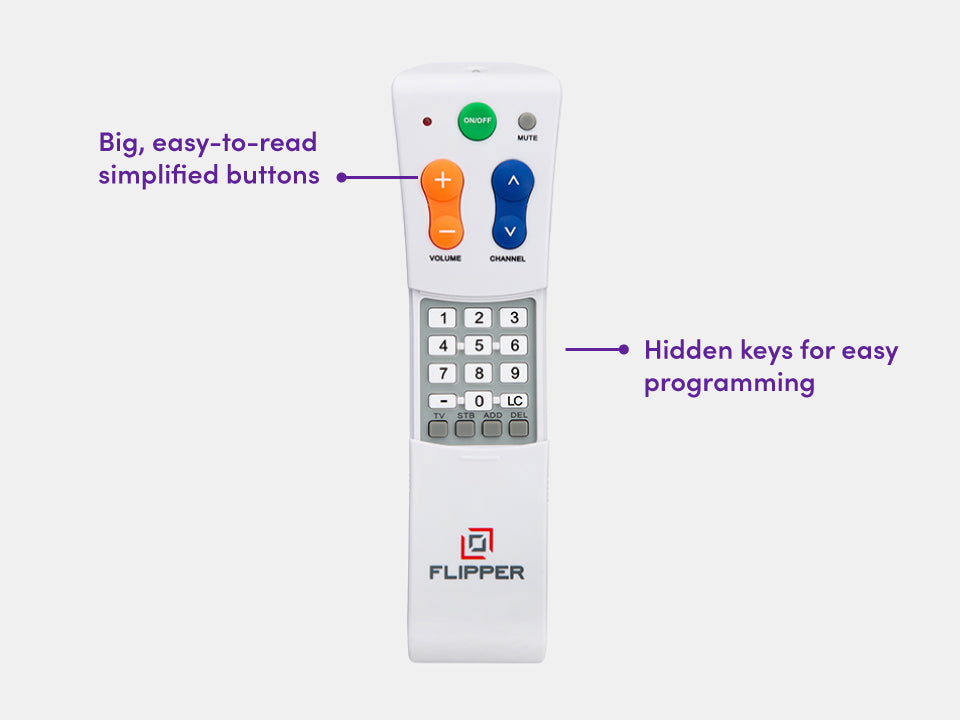 Flipper Simplified Universal TV Remote