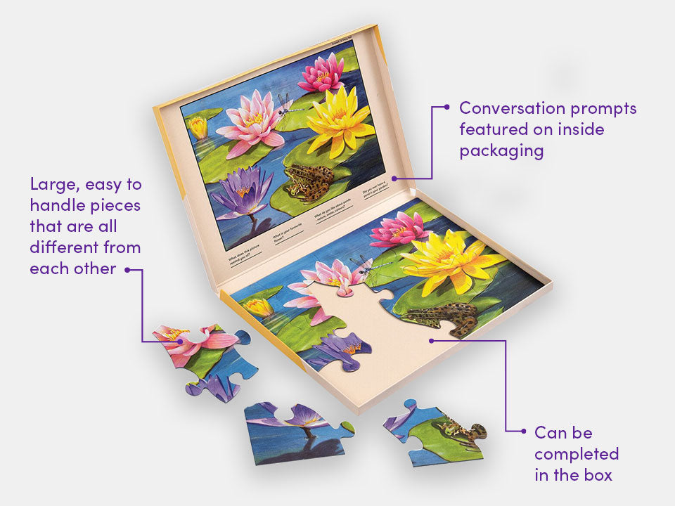 Simplified 13-piece puzzle, including a description of its features.