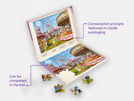 Simplified 35-piece puzzle from Relish with a description of its features.