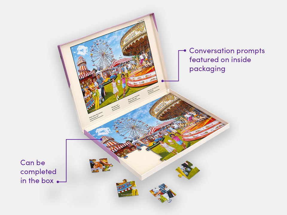 Simplified 35-piece puzzle from Relish with a description of its features.