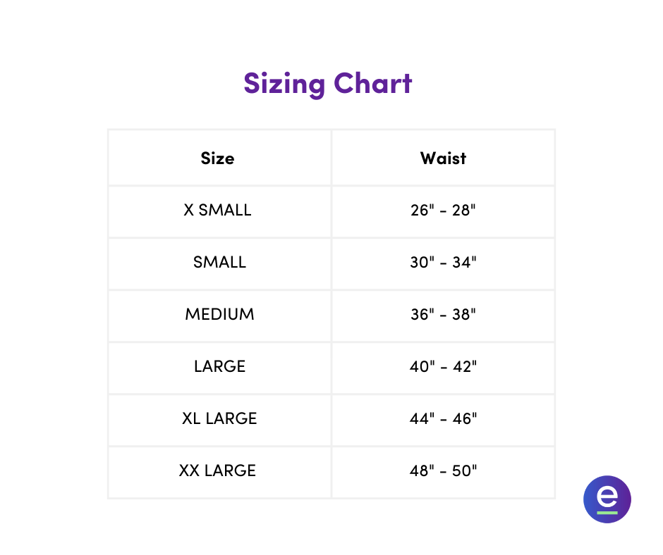 Sizing Chart of the Blue Hug