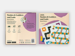 Back and front of the Snakes & Ladders and Ludo board games