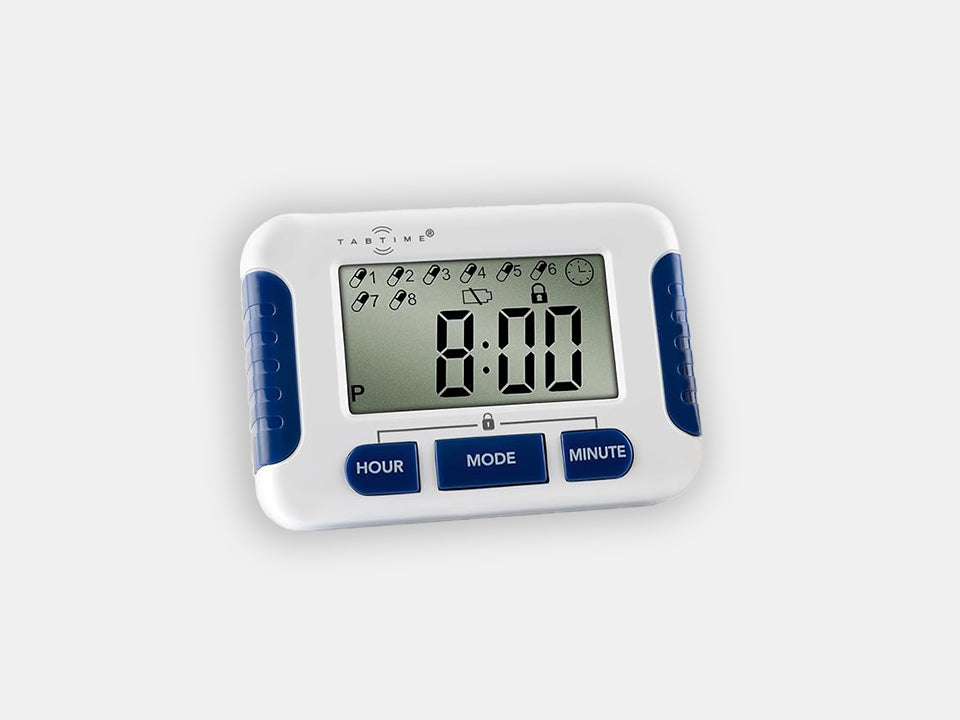 TabTime Timer - 8-Alarm Medication Reminder
