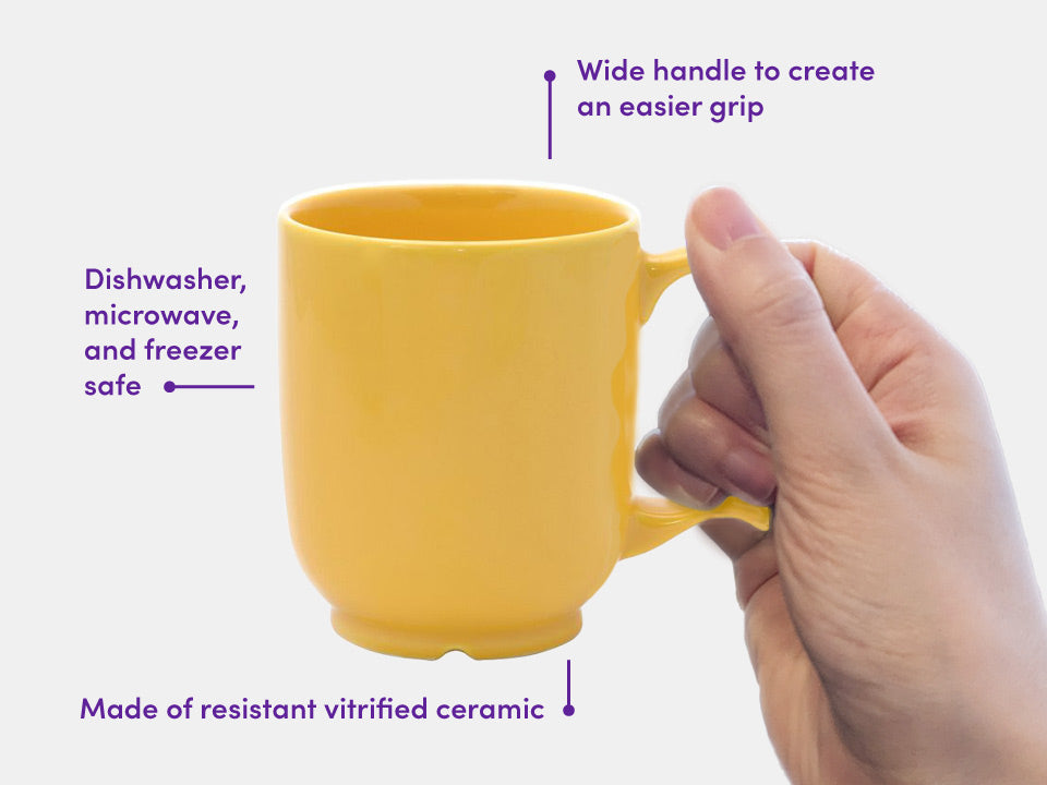 Yellow Adapted Cup by Dignity by Wade with features