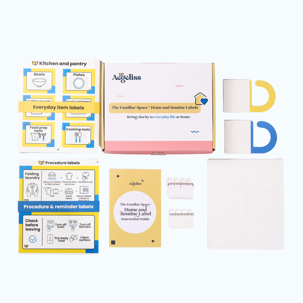 Familiar Space Home and Routine Labels - Visual Aid Kit