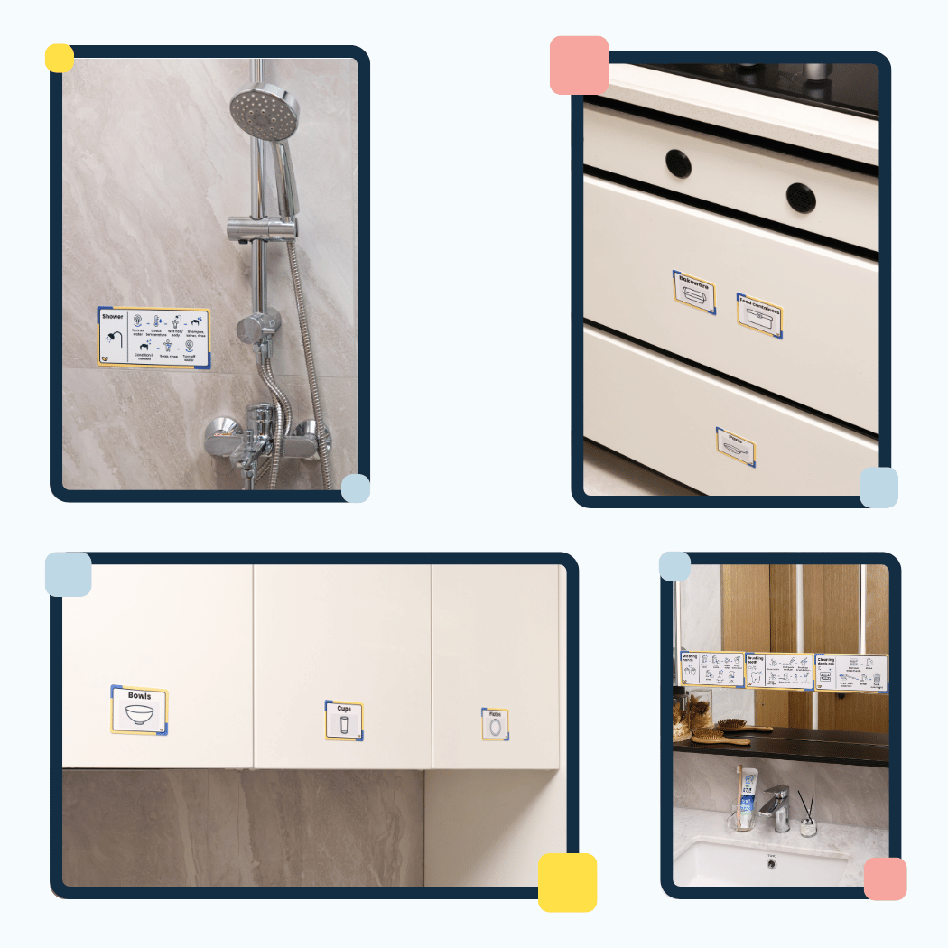 Familiar Space Home and Routine Labels - Visual Aid Kit