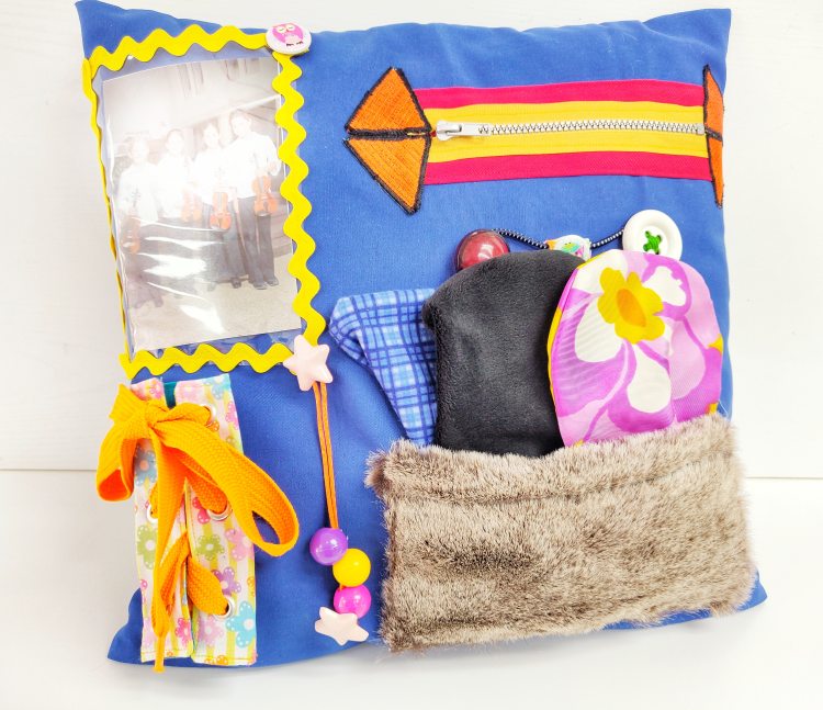 Fidget Sensory Pillow Cover for People Living with Dementia