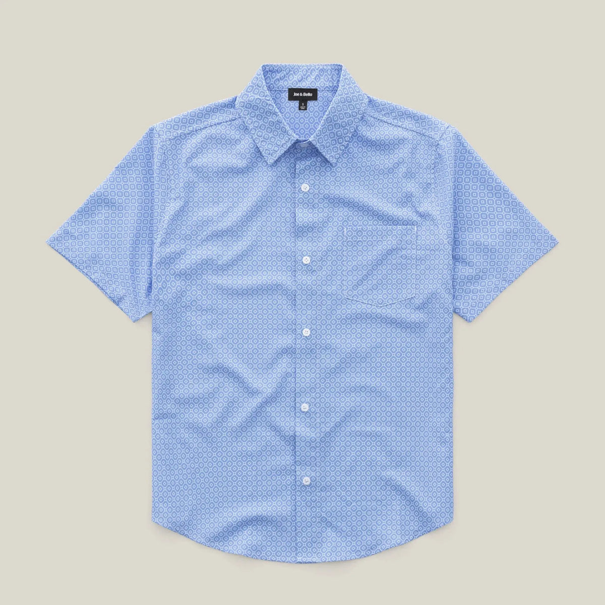 Chemise à manches courtes et boutons magnétiques pour hommes