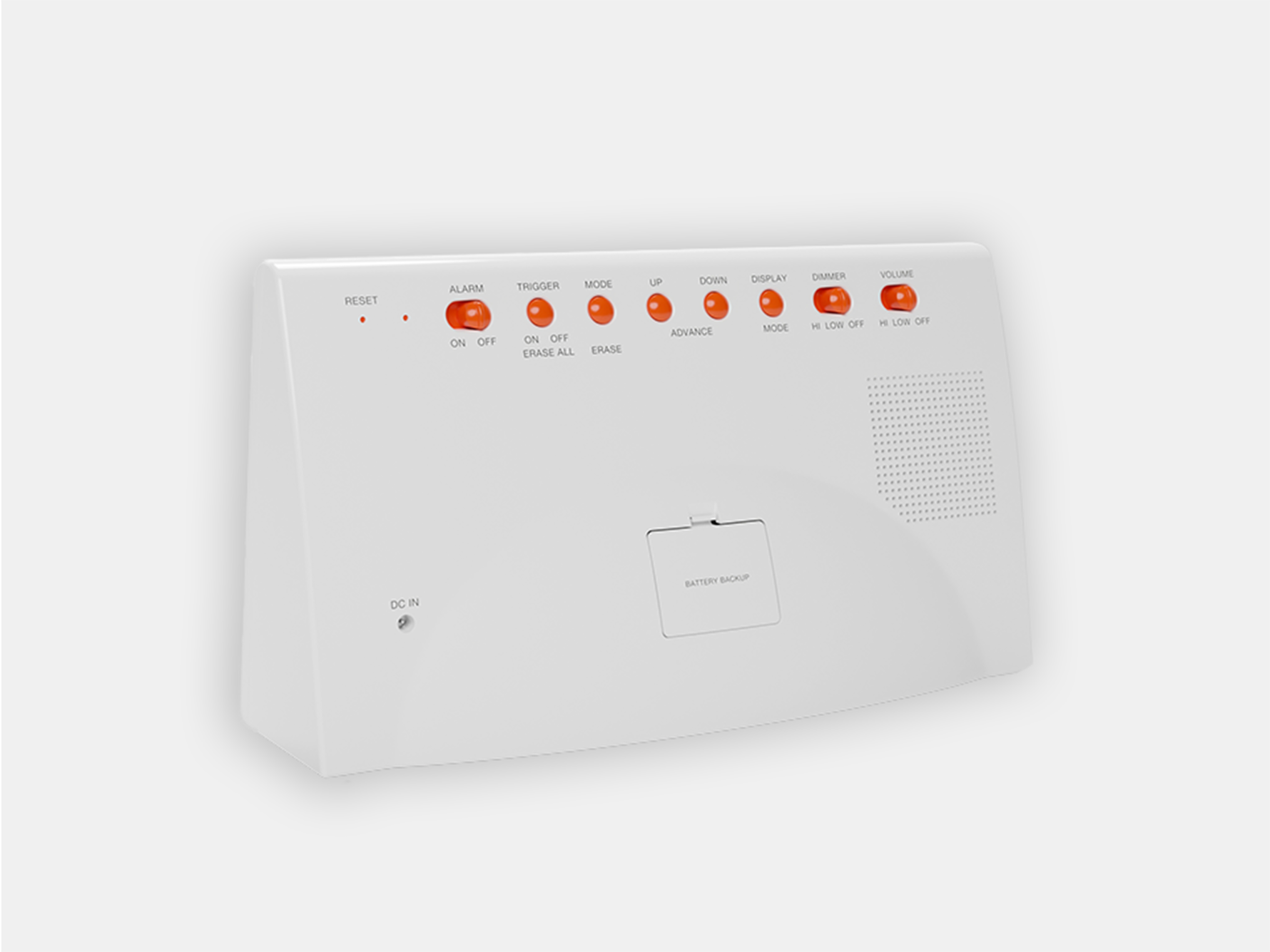 Rosie reminder clock - back view 