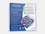 The back of the Trivial Pursuit Generations box showing the different components and informations on the game.