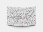 The rectangular christmas Bimoo washable tablecloth.